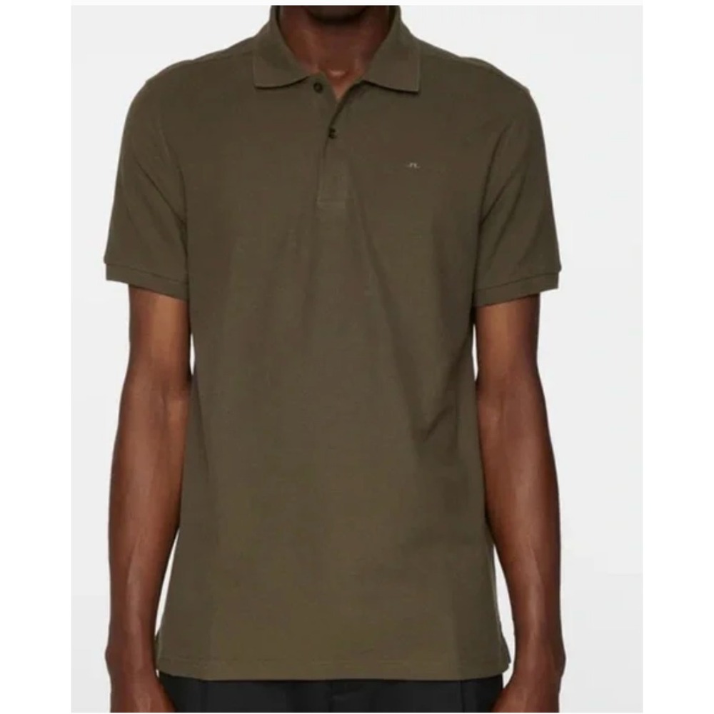 J Lindeberg Troy Polo Shirt Mens Small Forest Green New